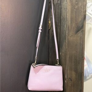 Kate Spade Aubrey Leather Violet Crossbody Bag  - 10” wide- 8” long- 4” wide